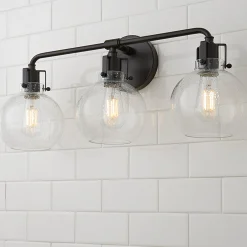 Hinley Seeded Glass Vanity Light - 3 Light