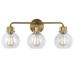 Hinley Seeded Glass Vanity Light - 3 Light