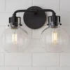 Hinley Seeded Glass Vanity Light - 2 Light