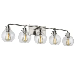 Hinley Seeded Glass Vanity Light - 5 Light