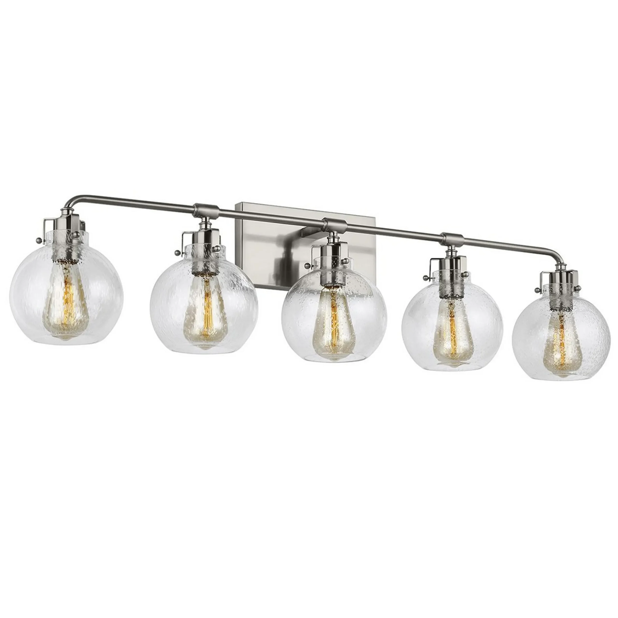 Hinley Seeded Glass Vanity Light - 5 Light