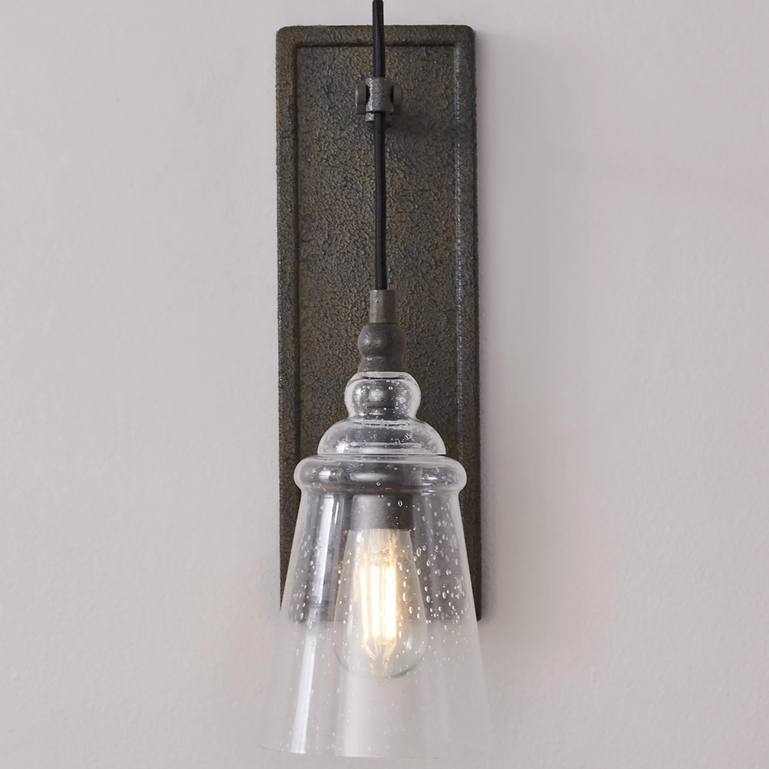 Historic Industrial Seeded Sconce
