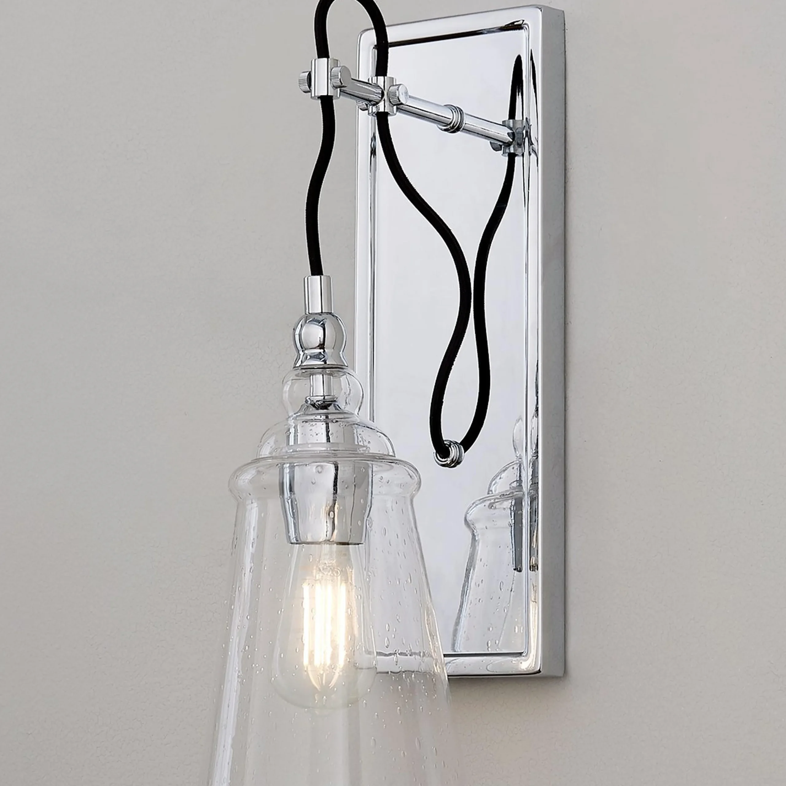 Historic Industrial Seeded Sconce