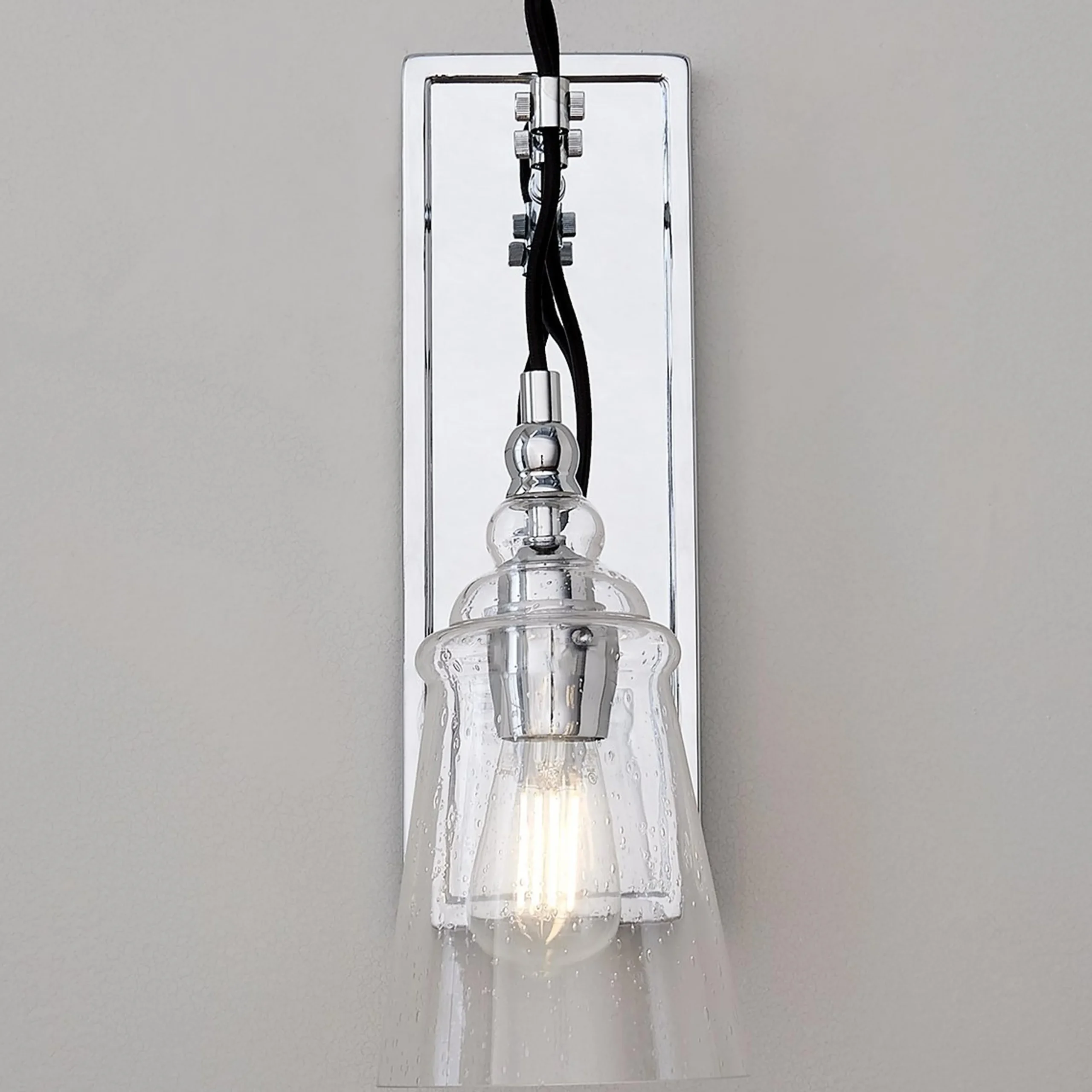 Historic Industrial Seeded Sconce