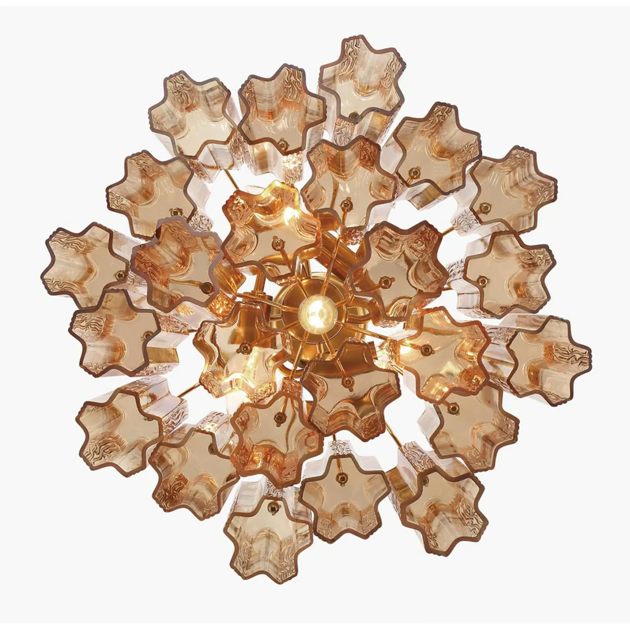Imondo Chandelier - 4 Light - Amber