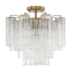 Imondo Semi-Flush Ceiling Light - Clear