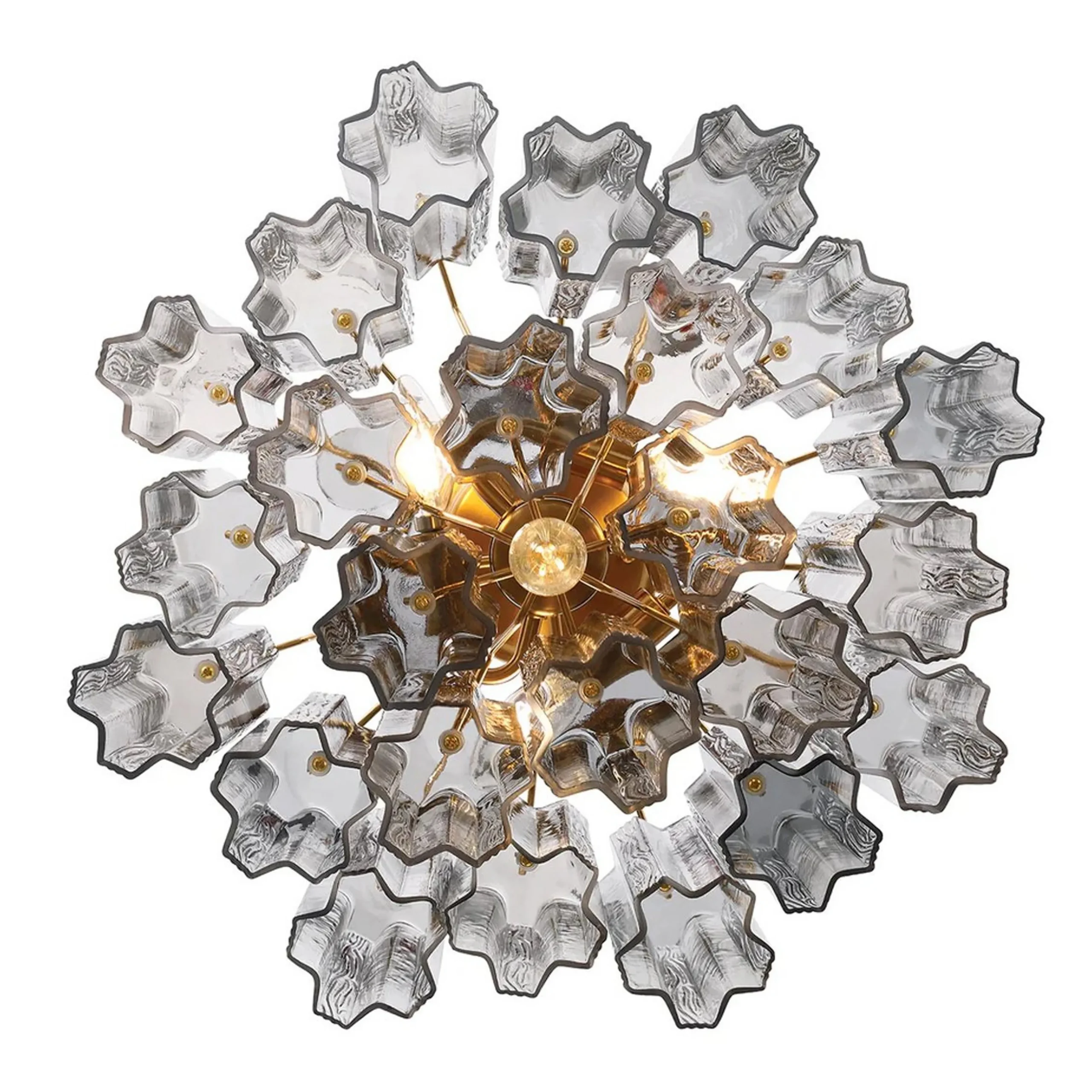 Imondo Semi-Flush Ceiling Light - Smoke