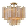 Imondo Semi-Flush Ceiling Light - Amber