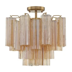 Imondo Semi-Flush Ceiling Light - Amber