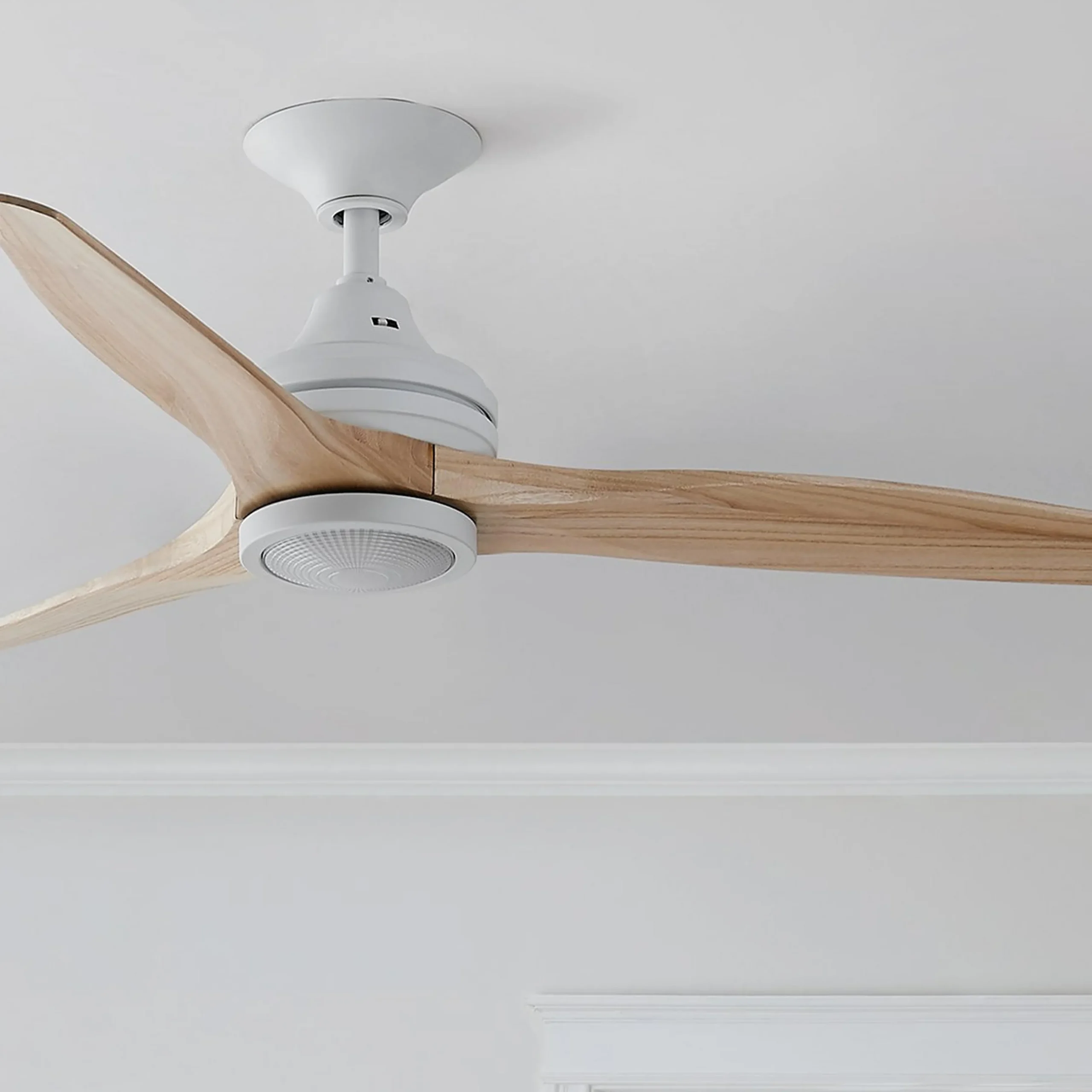 48" Indoor / Outdoor Metal and Wood LED Ceiling Fan