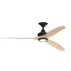 48" Indoor / Outdoor Metal and Wood LED Ceiling Fan