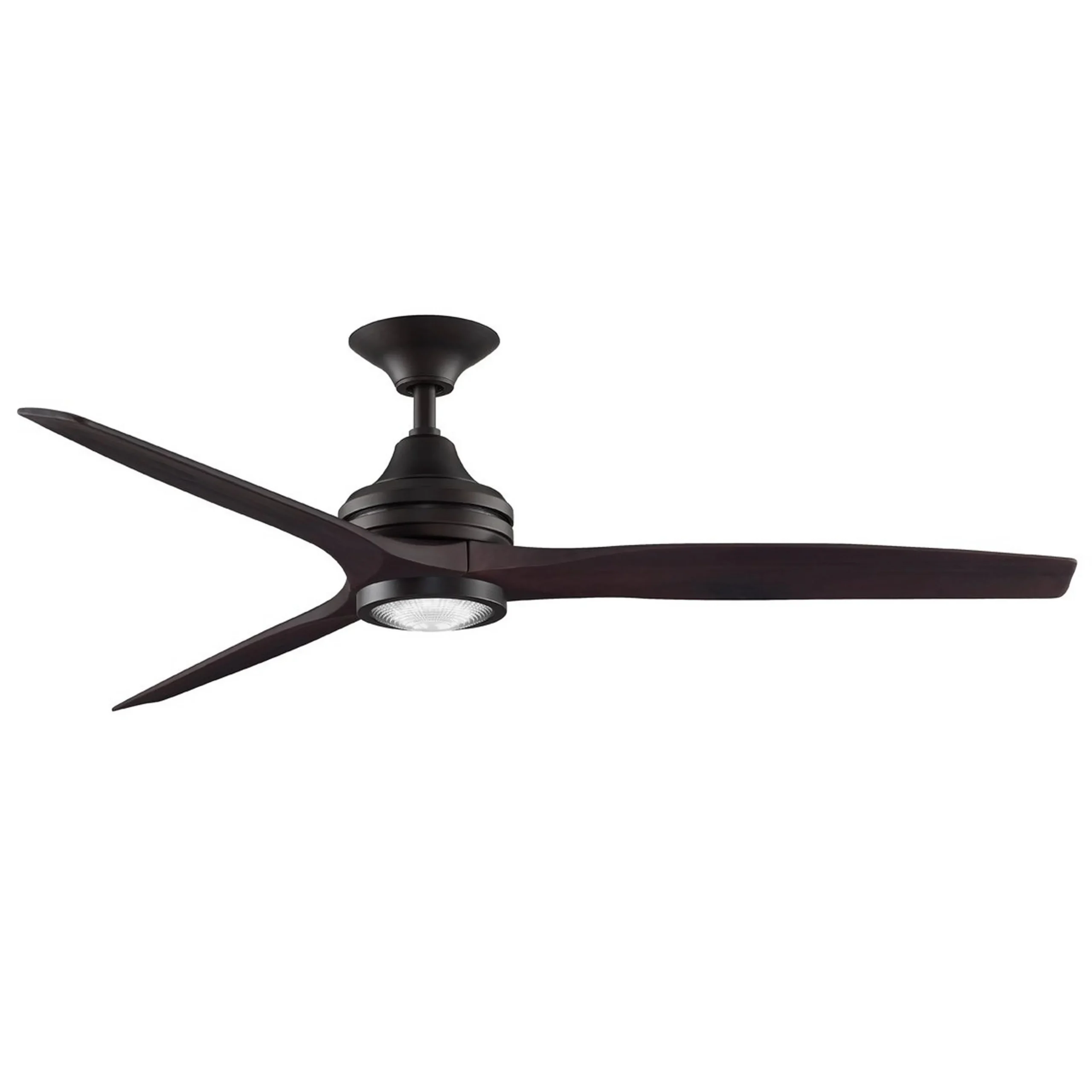 48" Indoor / Outdoor Metal and Wood LED Ceiling Fan