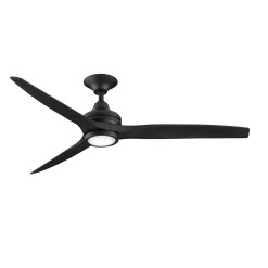 48" Indoor / Outdoor Metal and Wood LED Ceiling Fan