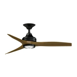 48" Indoor / Outdoor Metal and Wood LED Ceiling Fan
