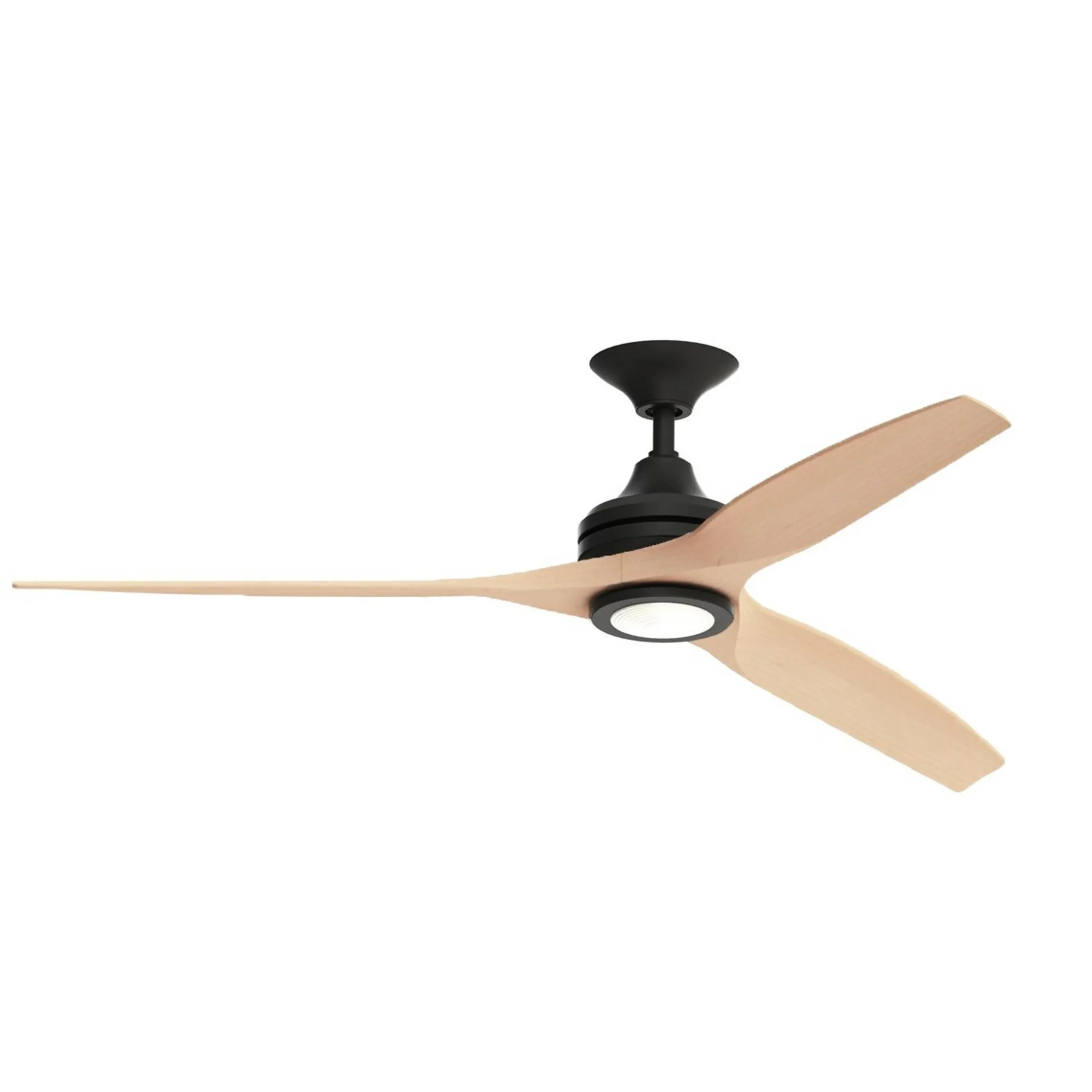 60" Indoor / Outdoor Metal and Wood LED Ceiling Fan