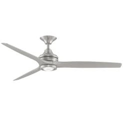 60" Indoor / Outdoor Metal and Wood LED Ceiling Fan