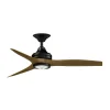 60" Indoor / Outdoor Metal and Wood LED Ceiling Fan