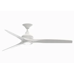 60" Indoor / Outdoor Metal and Wood LED Ceiling Fan