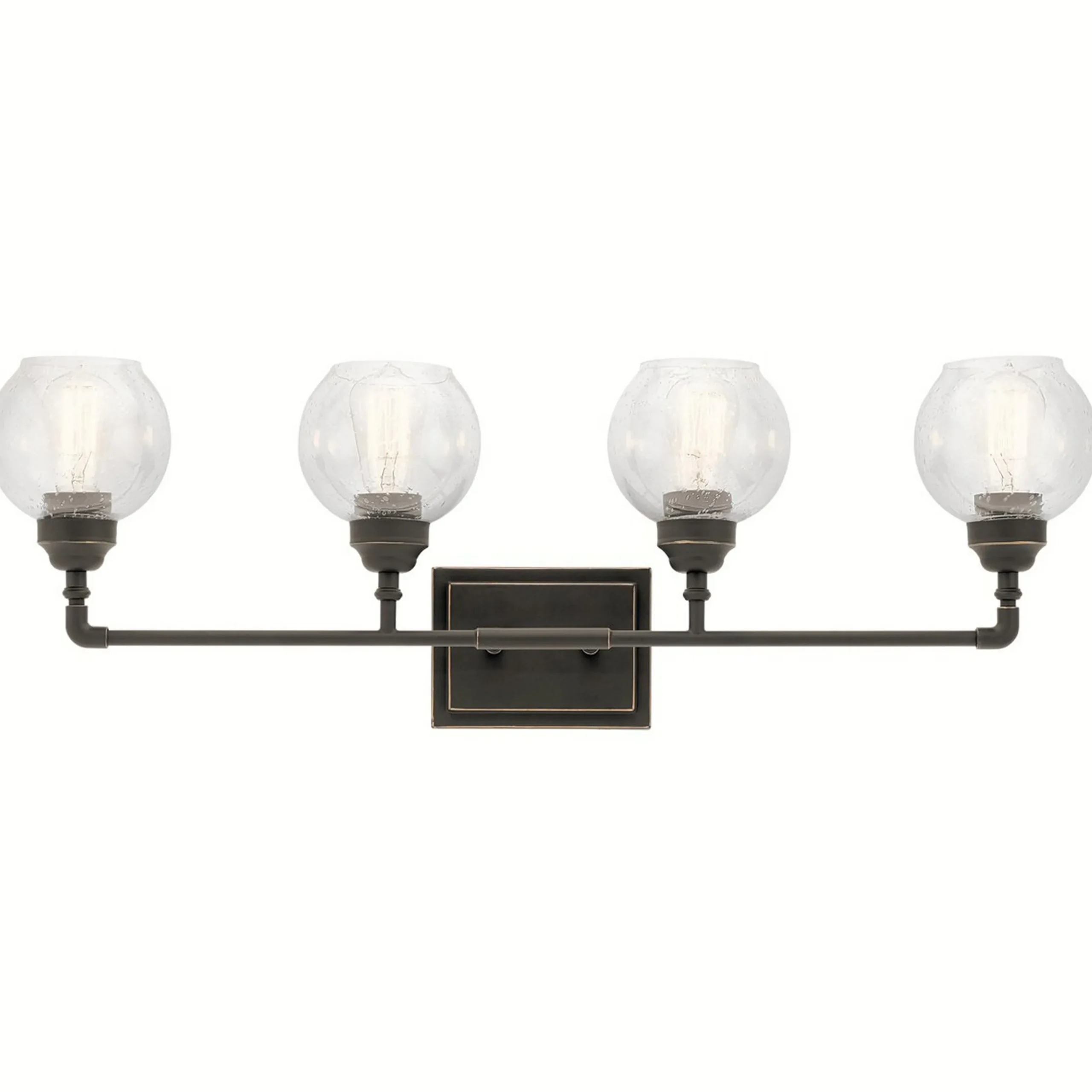 Industrial Historic Globe Vanity Light - 4 Light