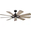 65" Industrial Spoke Ceiling Fan