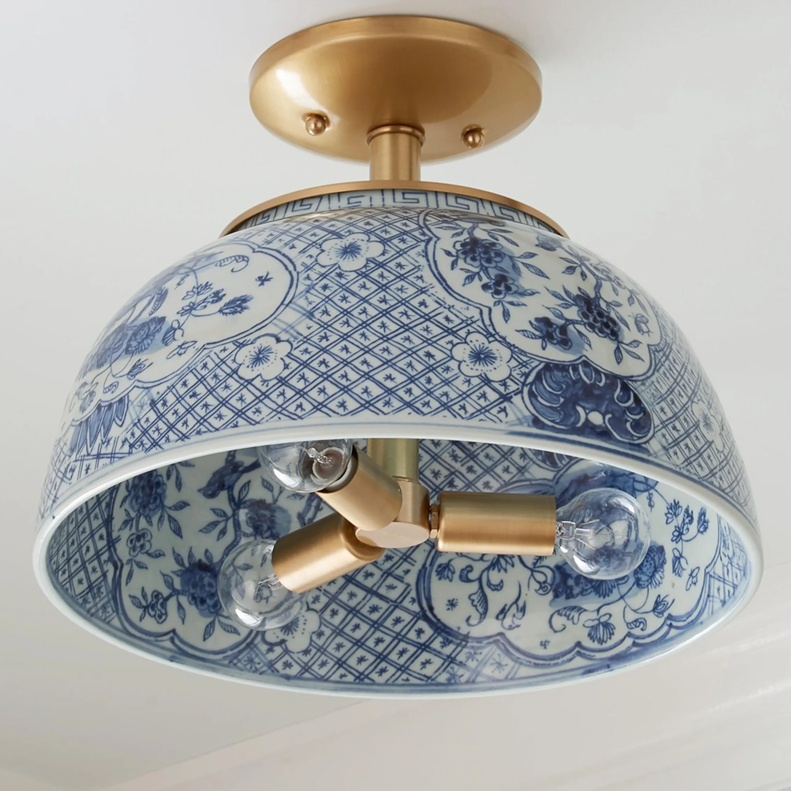 Jackie Trellis Semi-Flush Ceiling Light