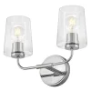 Jeida Clear Glass Vanity Light - 2 Light