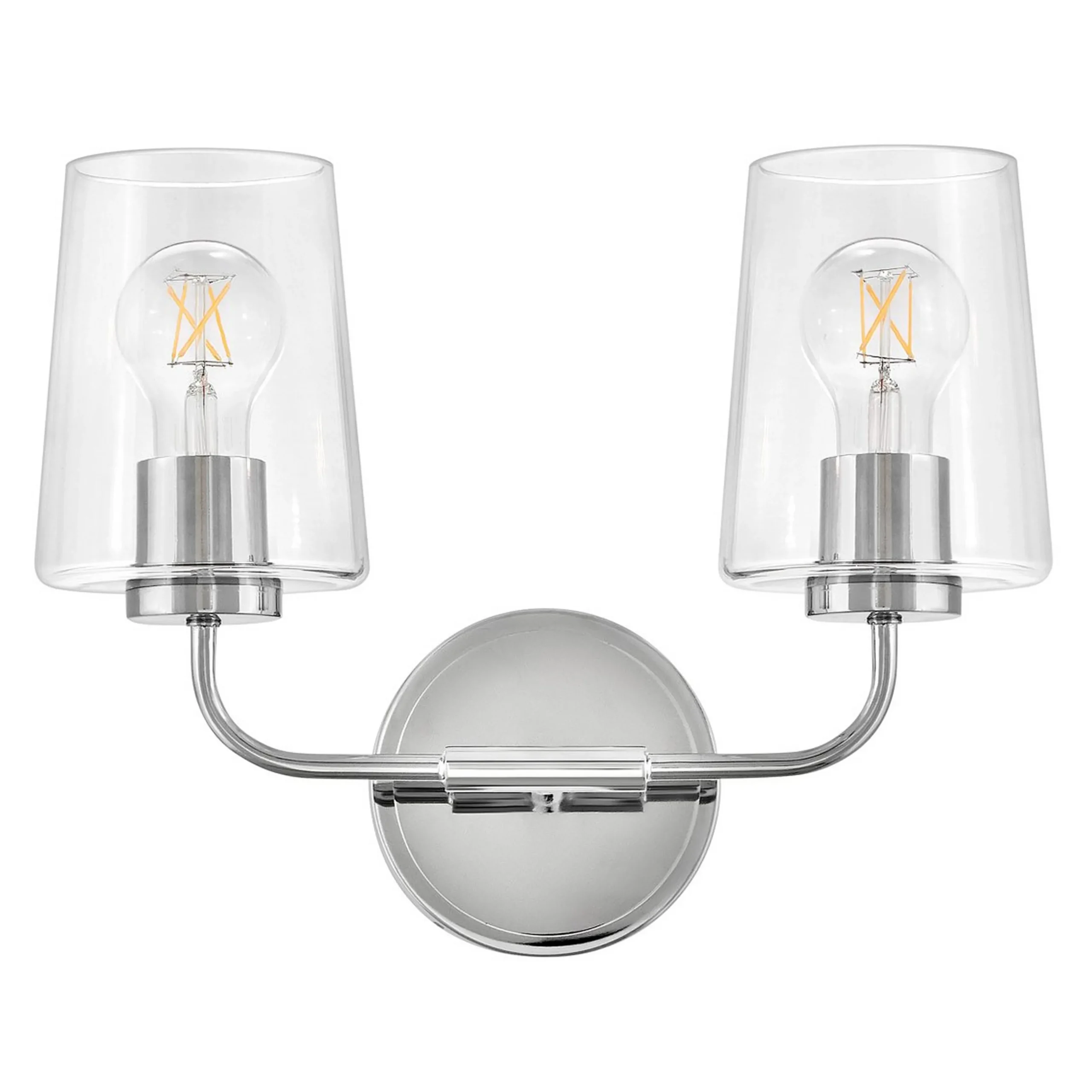Jeida Clear Glass Vanity Light - 2 Light