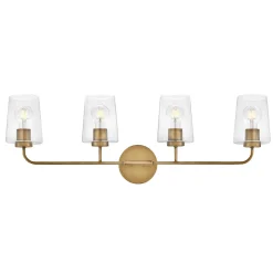 Jeida Clear Glass Vanity Light - 4 Light