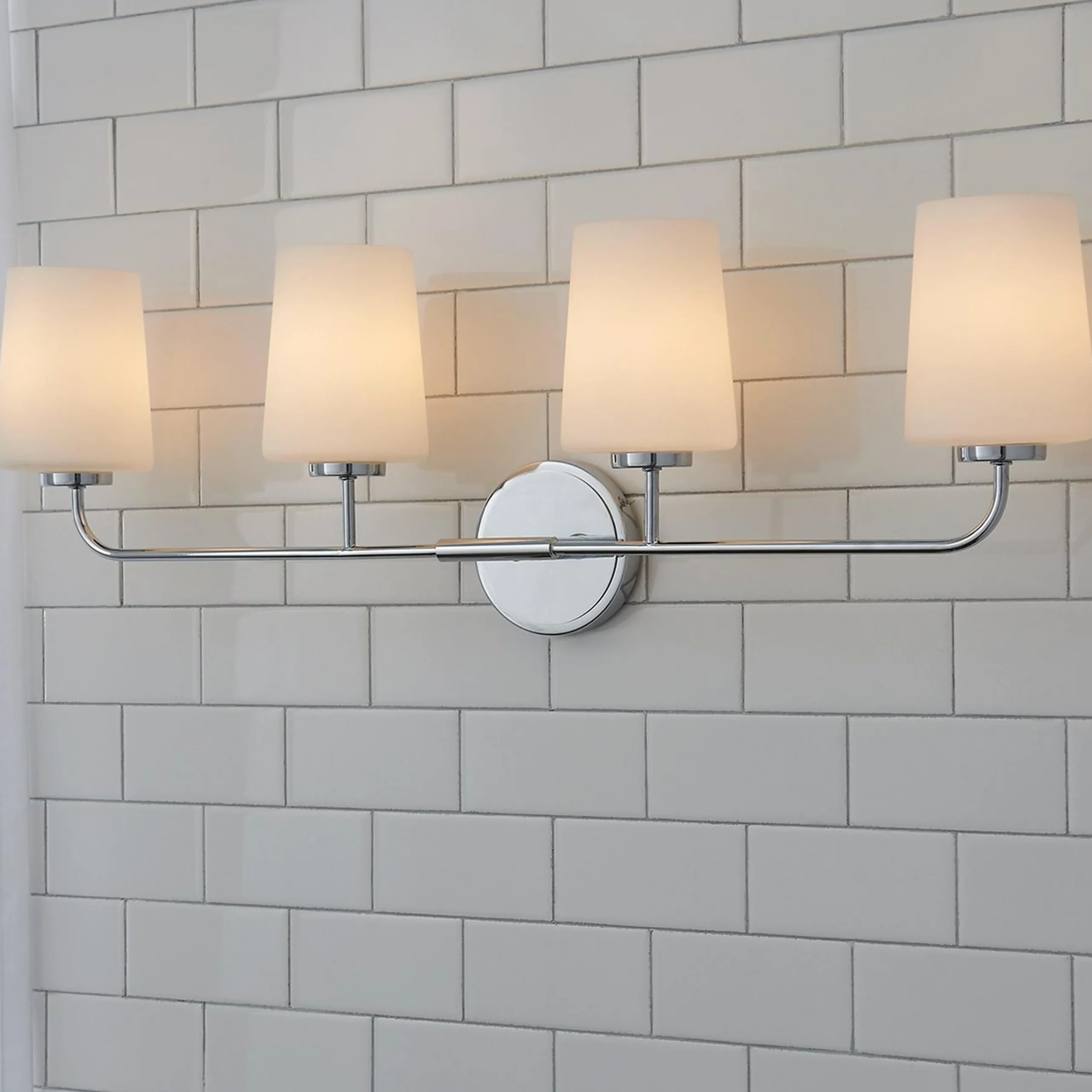 Jeida Opal Glass Vanity Light - 4 Light