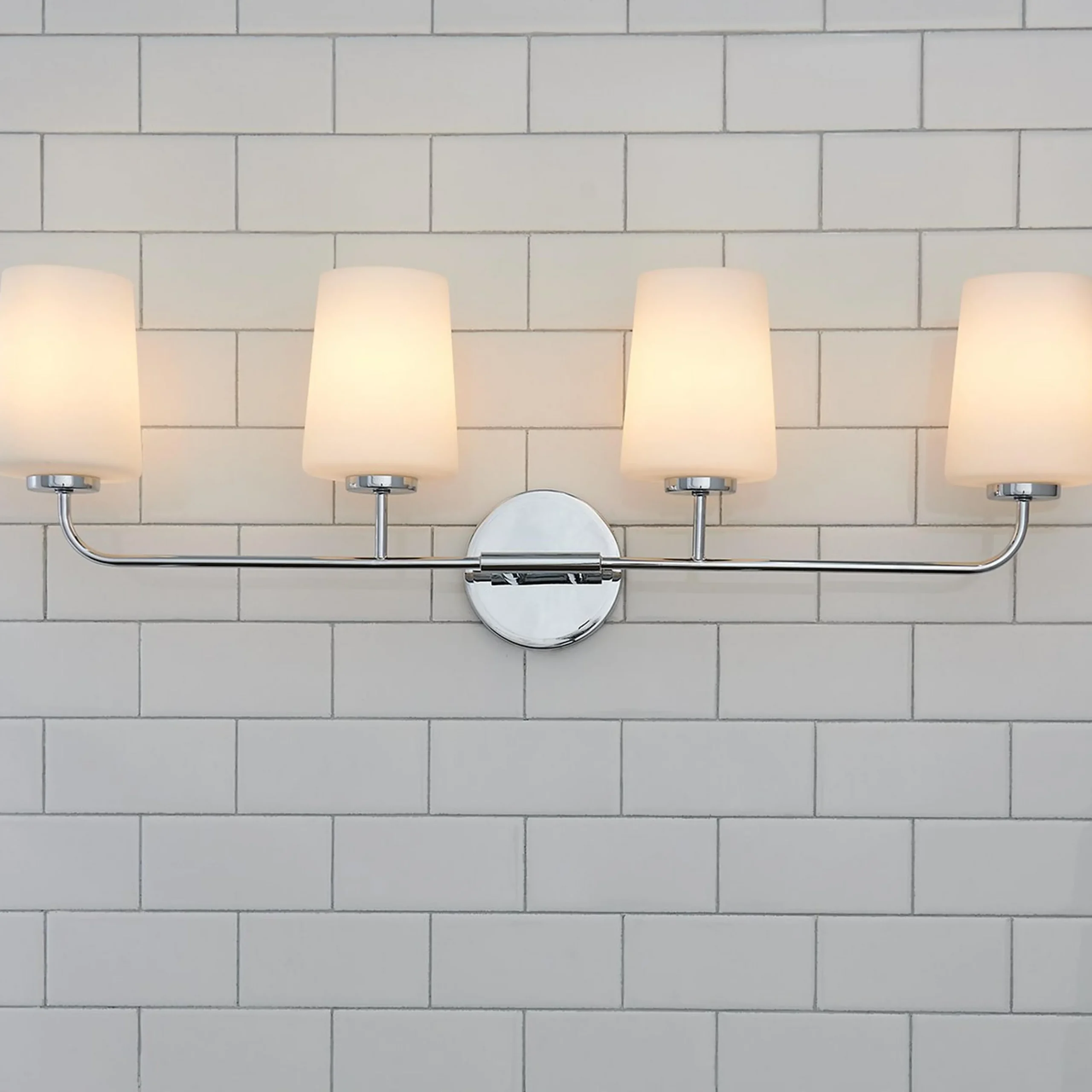 Jeida Opal Glass Vanity Light - 4 Light