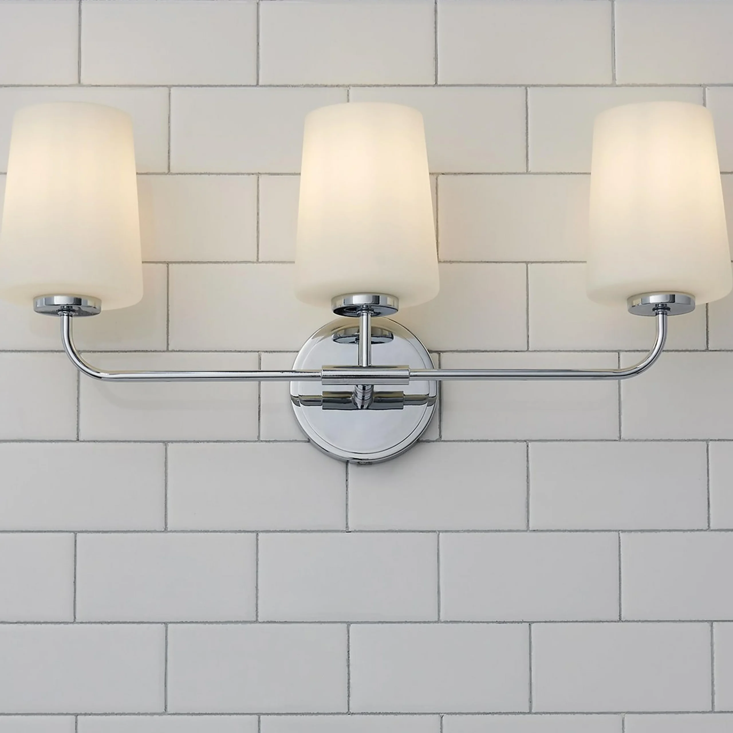 Jeida Opal Glass Vanity Light - 3 Light