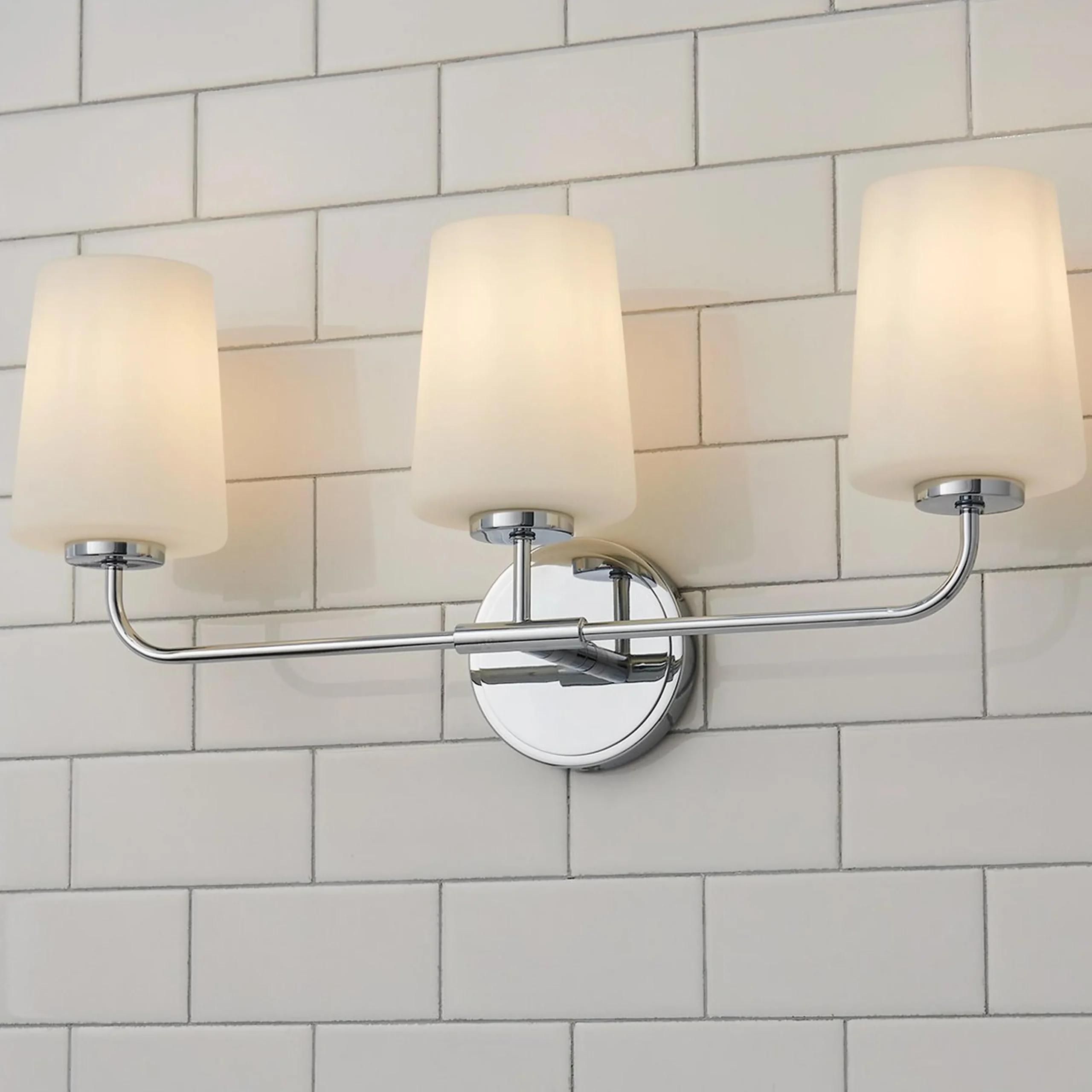 Jeida Opal Glass Vanity Light - 3 Light