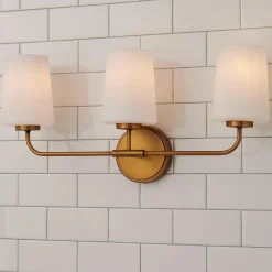Jeida Opal Glass Vanity Light - 3 Light
