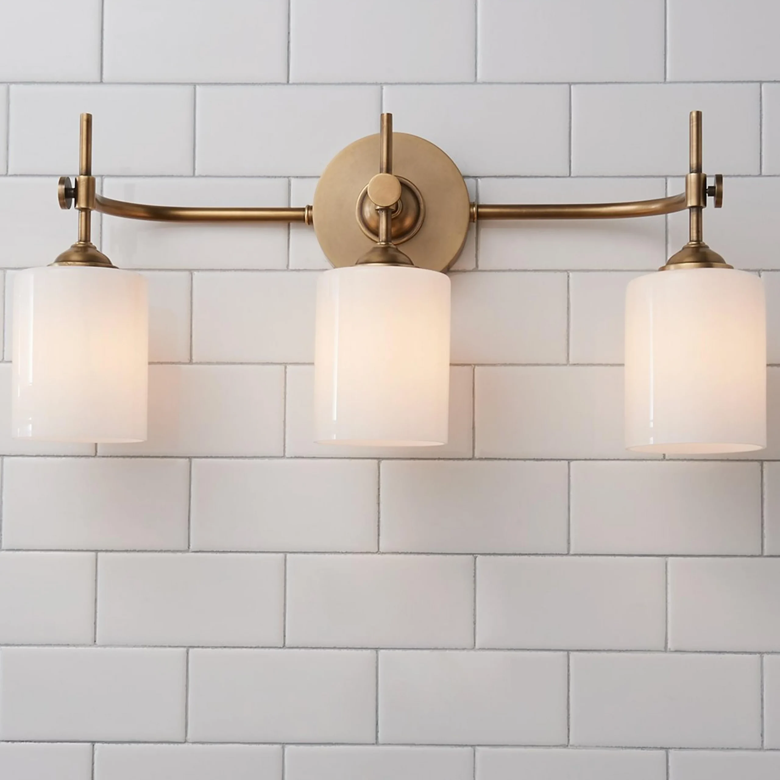 Jerdora Opal Glass Vanity Light - 3 Light