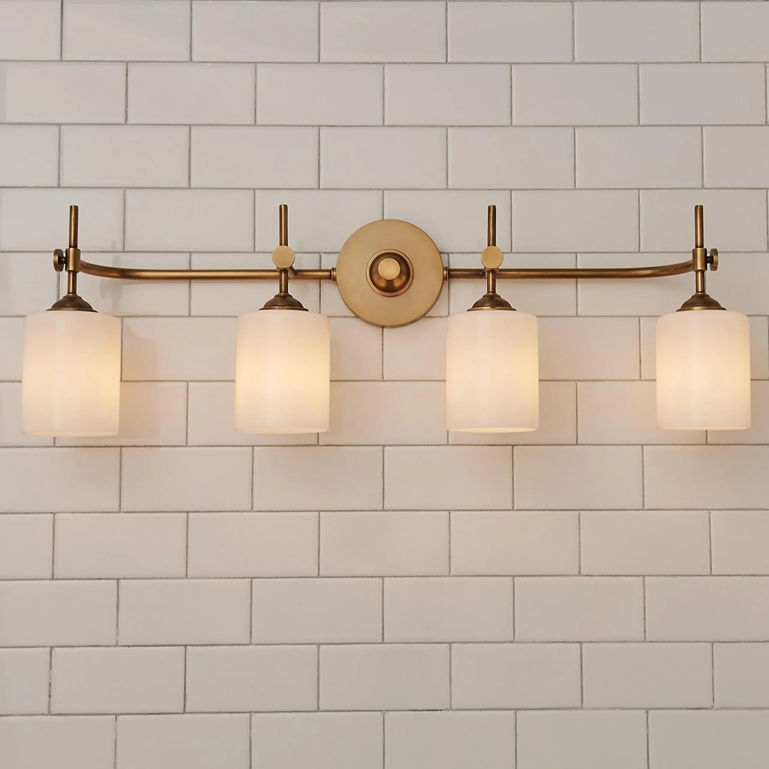 Jerdora Opal Glass Vanity Light - 4 Light