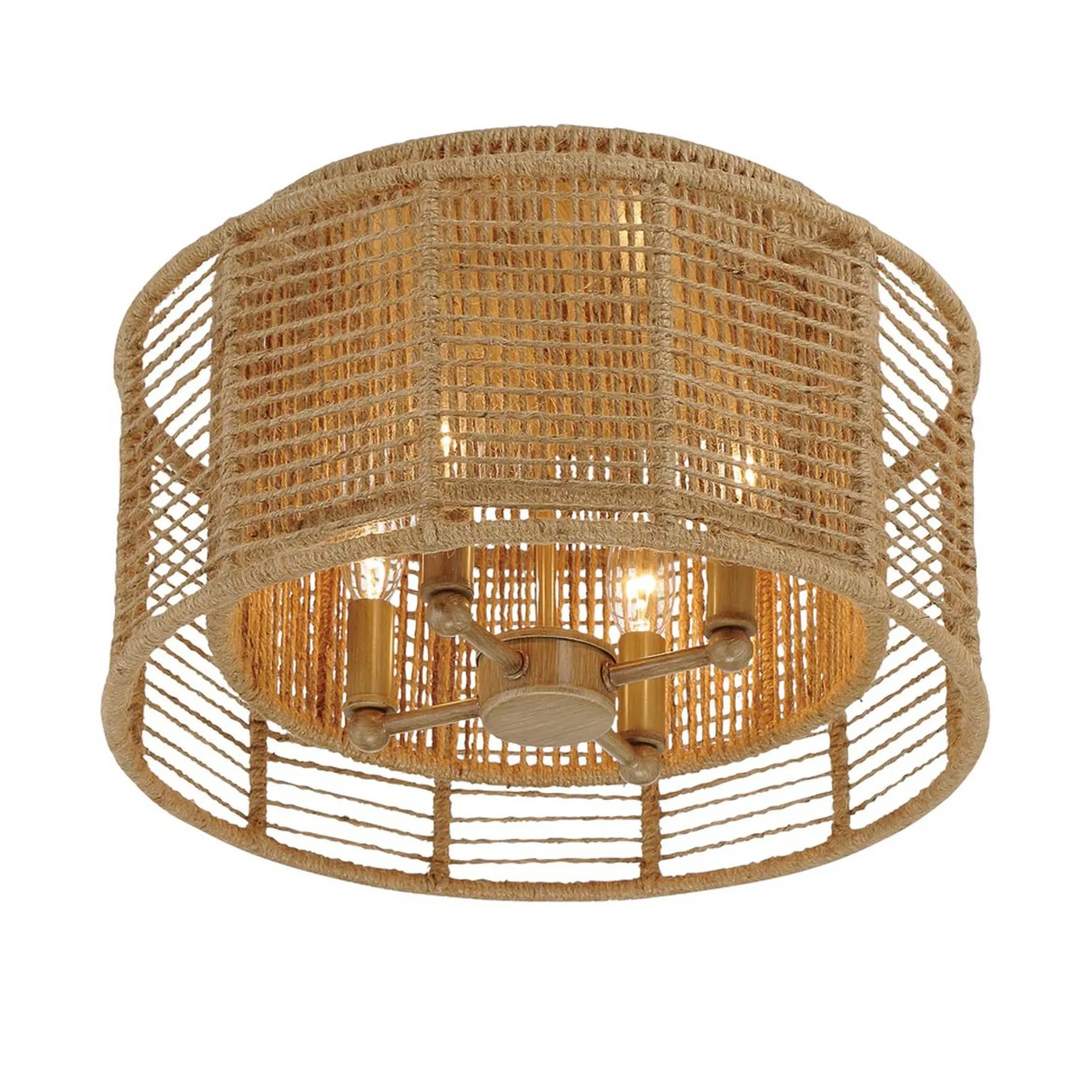 Jute Veil Ceiling Light