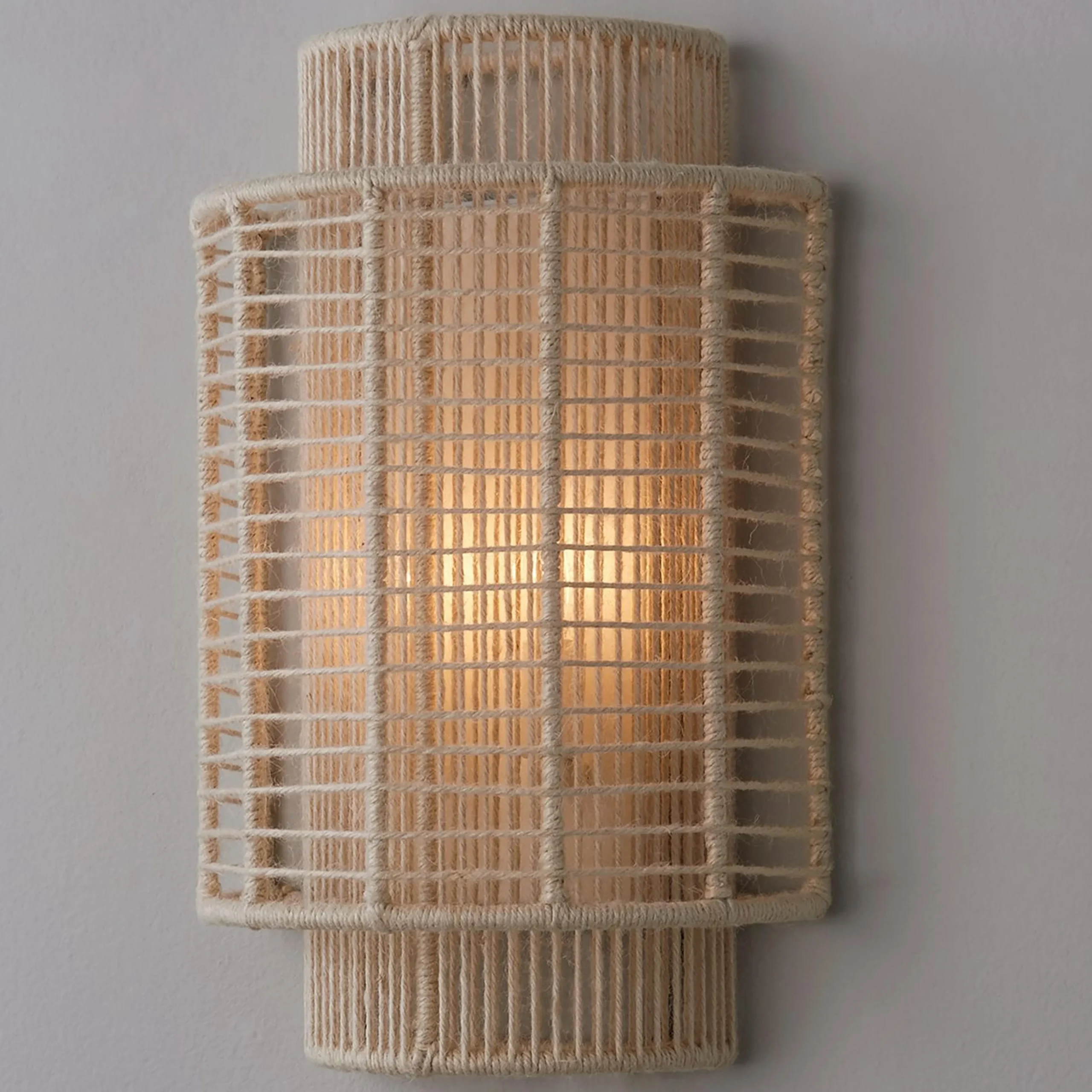 Jute Veil Sconce