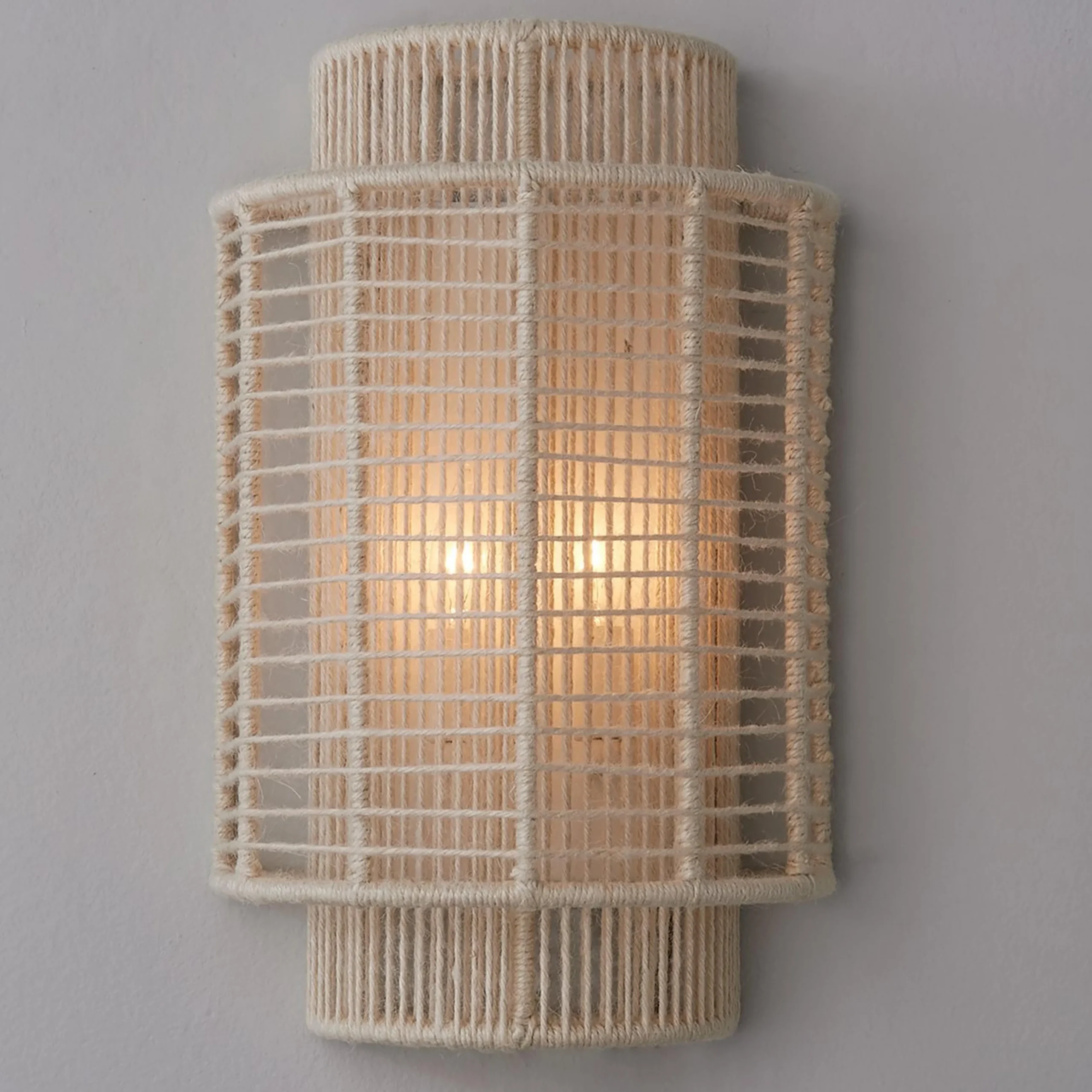 Jute Veil Sconce