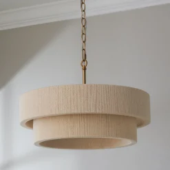 Kalini Double Drum Convertible Chandelier