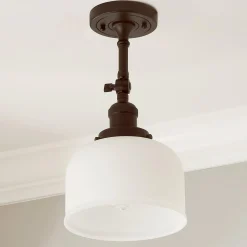 Kelsey Convertible Ceiling Light - Dome Frosted