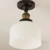 Kelsey Semi-Flush Ceiling Light - Dome Frosted