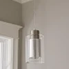 Layered Striped Glass Pendant