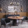 Leather Strap Mixed Metals Chandelier - 12-Light