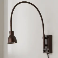 LED Gooseneck Reading Swing Arm Sconce