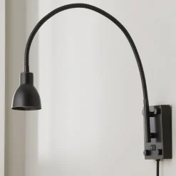 LED Gooseneck Reading Swing Arm Sconce