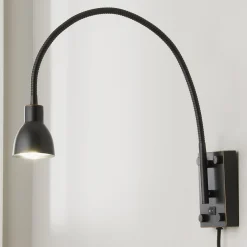 LED Gooseneck Reading Swing Arm Sconce