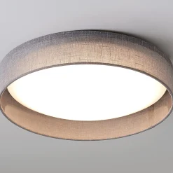 15" LED Linen Shade Ceiling Light