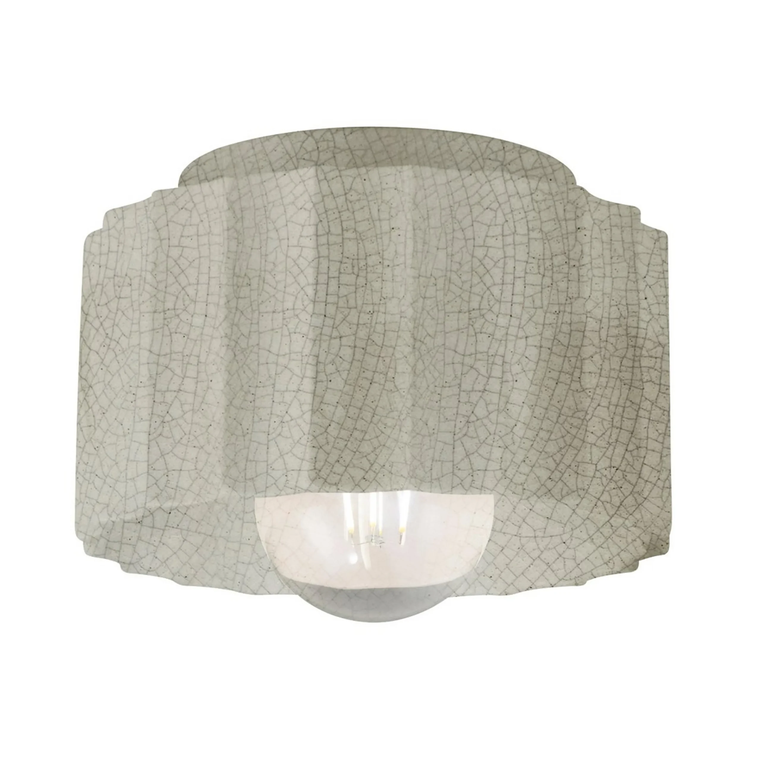 Lemnos Ceramic Ceiling Light - Small - Crackle