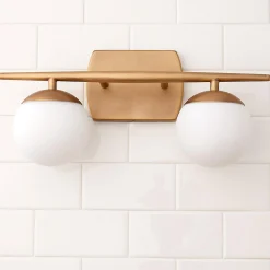 Linear Globe Vanity Light - 2 Light
