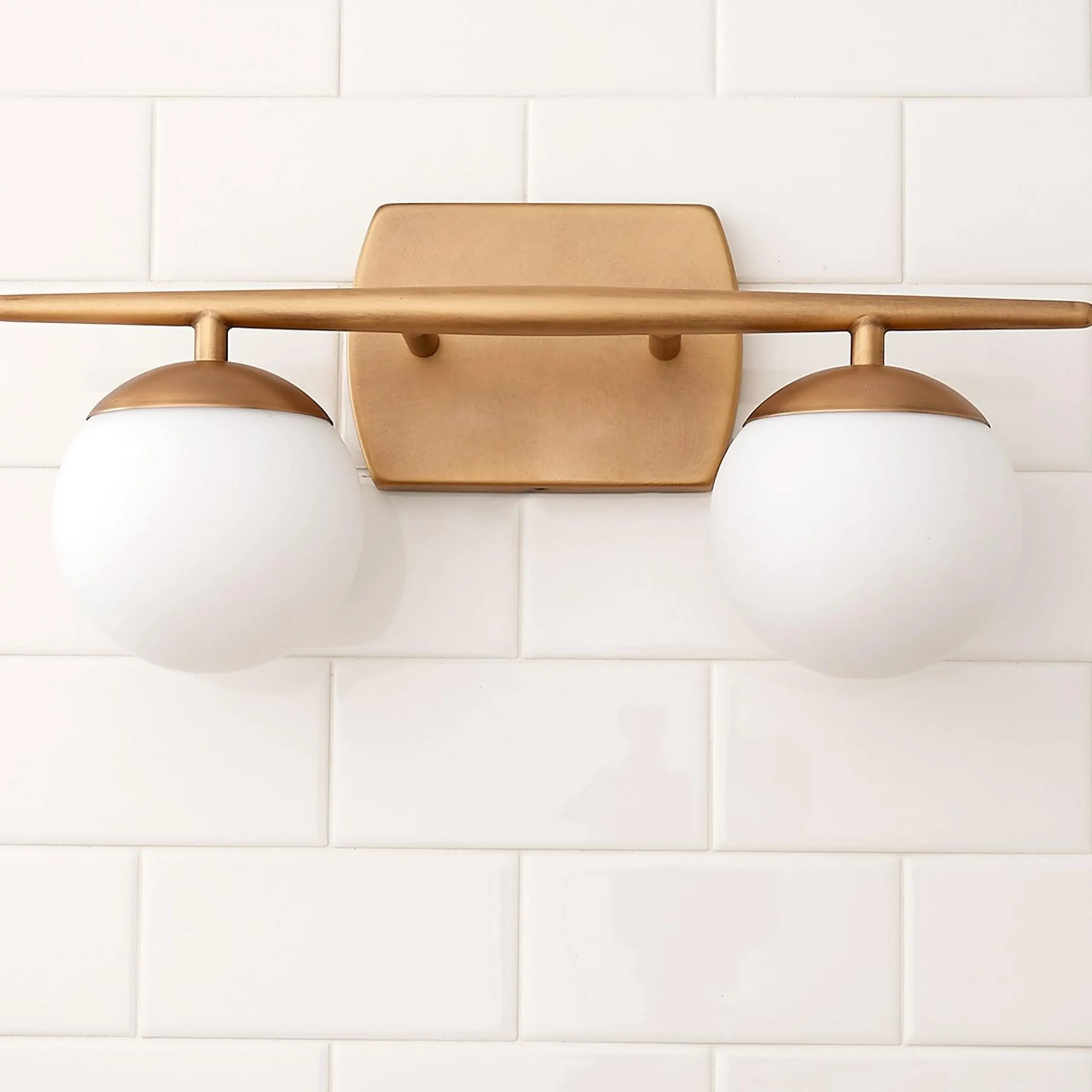 Linear Globe Vanity Light - 2 Light